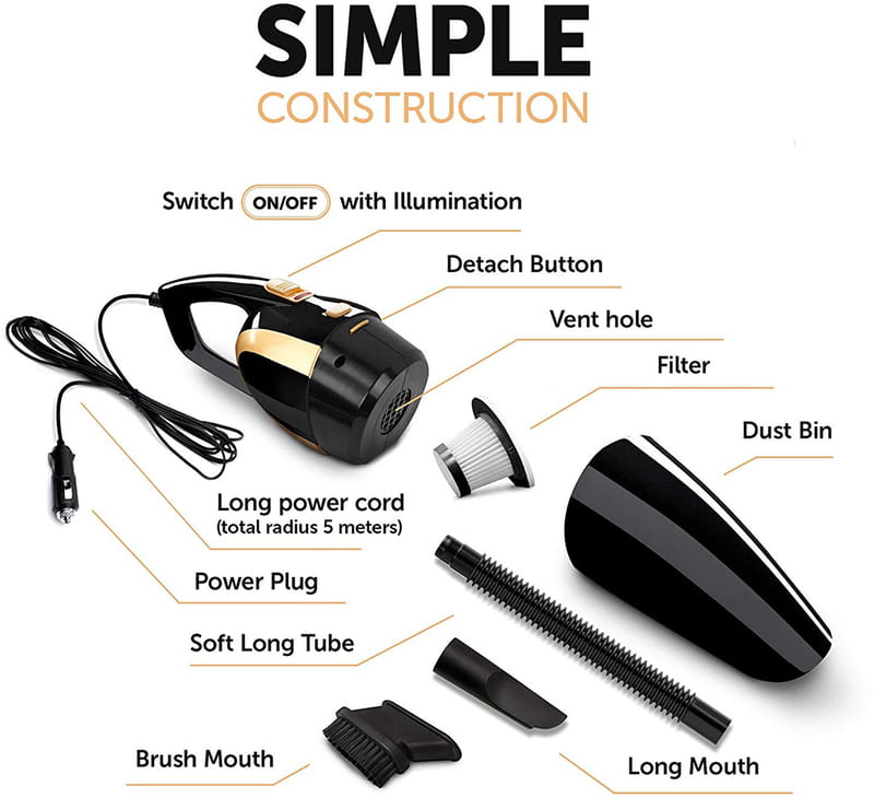 Автомобильный пылесос Aspiring Dust 2 Black (DU5500ABS)