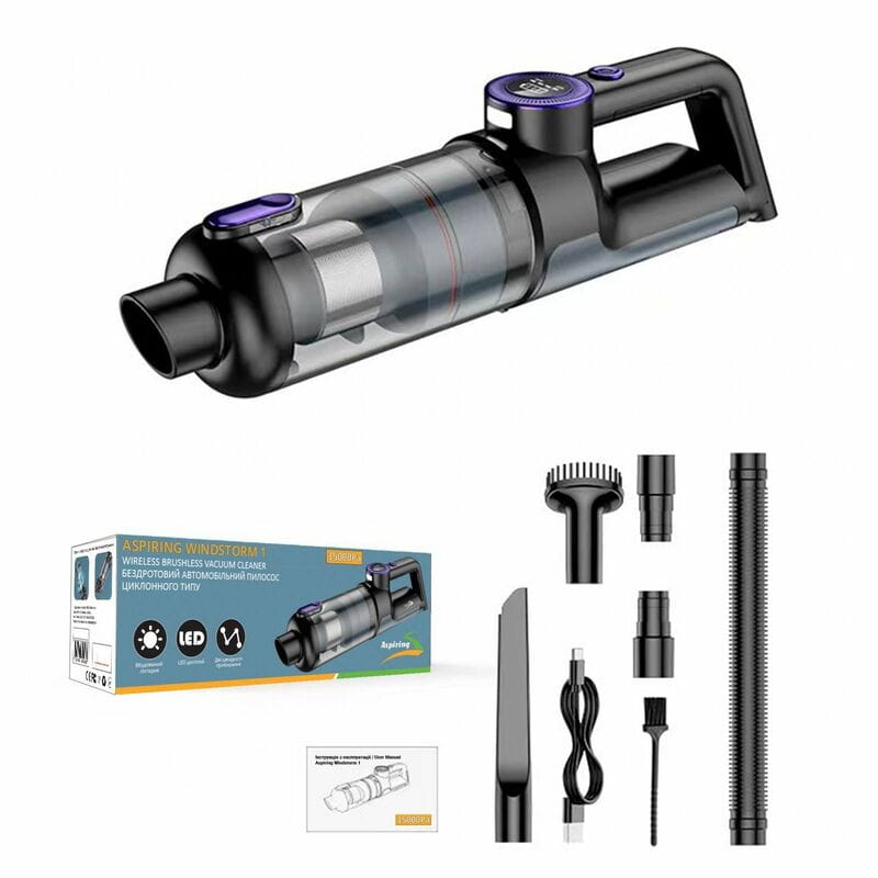 Автомобильный пылесос Aspiring Windstorm 1 Brushless Black (WIN23S15)