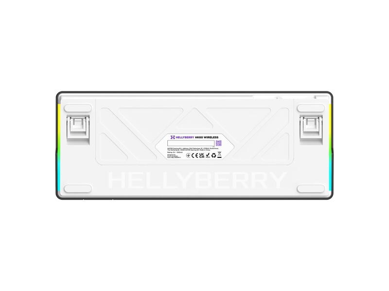 Клавиатура беспроводная Hator Hellyberry HK60 Wireless White/Violet