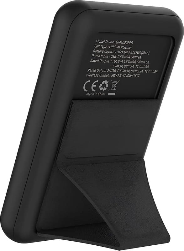 Универсальная мобильная батарея Energizer Magnetic Wireless QM10002PQ 10000mAh 22.5W Black