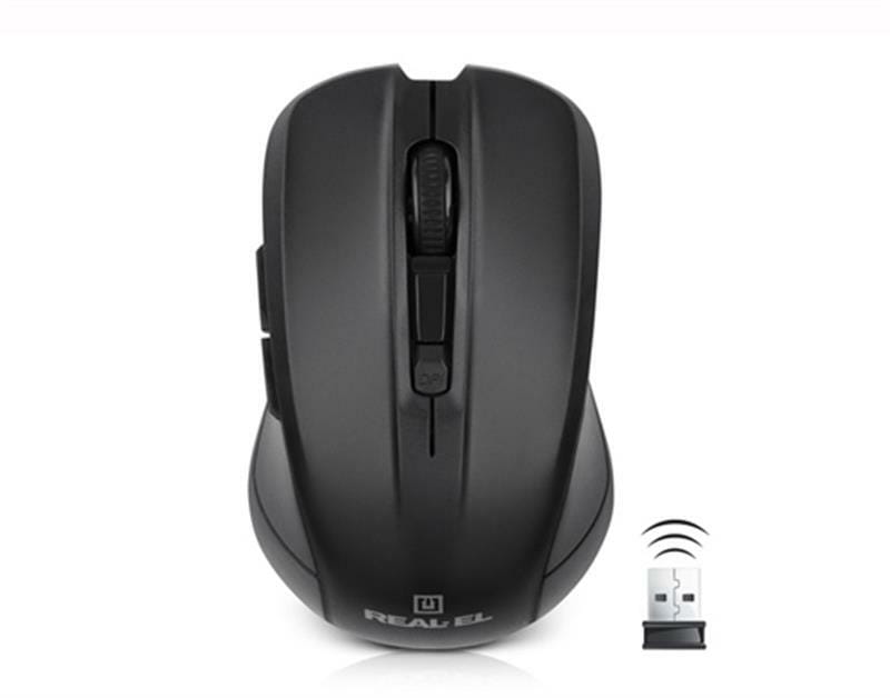 Мишка бездротова REAL-EL RM-307 Black USB