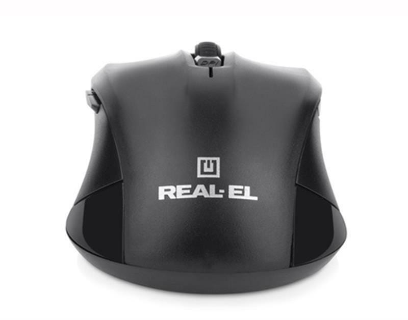 Мышь беспроводная REAL-EL RM-307 Black USB