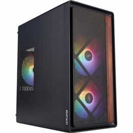 Корпус 1stPlayer WD1-BK-3F1 Black