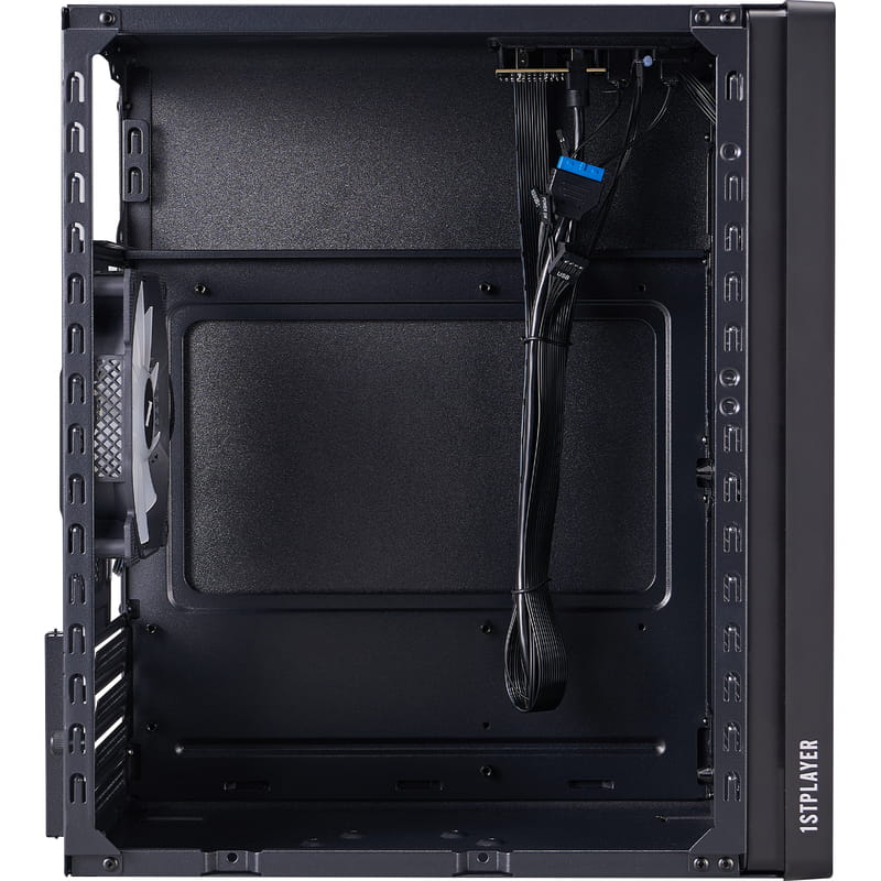 Корпус 1stPlayer WD1-BK-3F1 Black