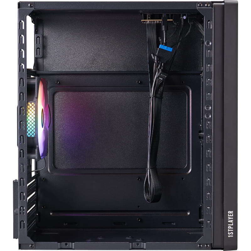 Корпус 1stPlayer WD1-BK-3F1 Black