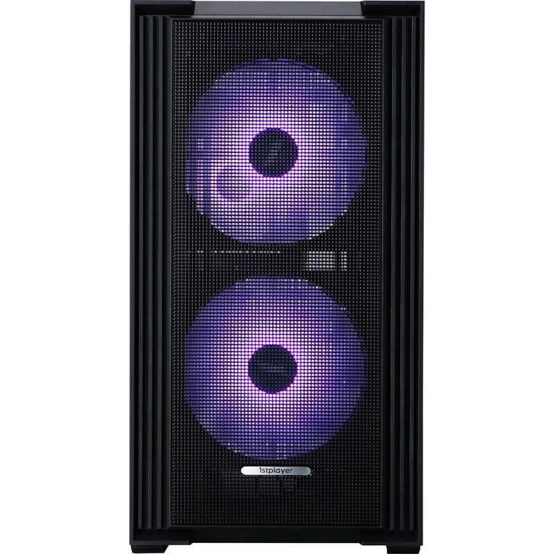 Корпус 1stPlayer AU6-BK-2FA7-14-2FA7R-1FA7 Black