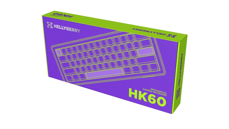 Клавиатура Hator Hellyberry HK60 White/Violet