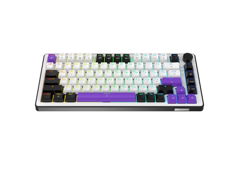 Клавиатура Hator Hellyberry HK75 White/Violet
