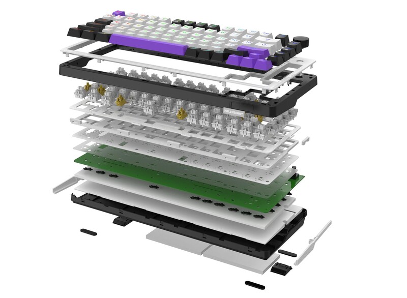 Клавиатура Hator Hellyberry HK75 White/Violet