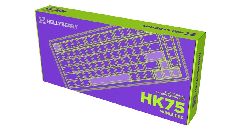 Клавиатура беспроводная Hator Hellyberry HK75 Wireless White/Violet