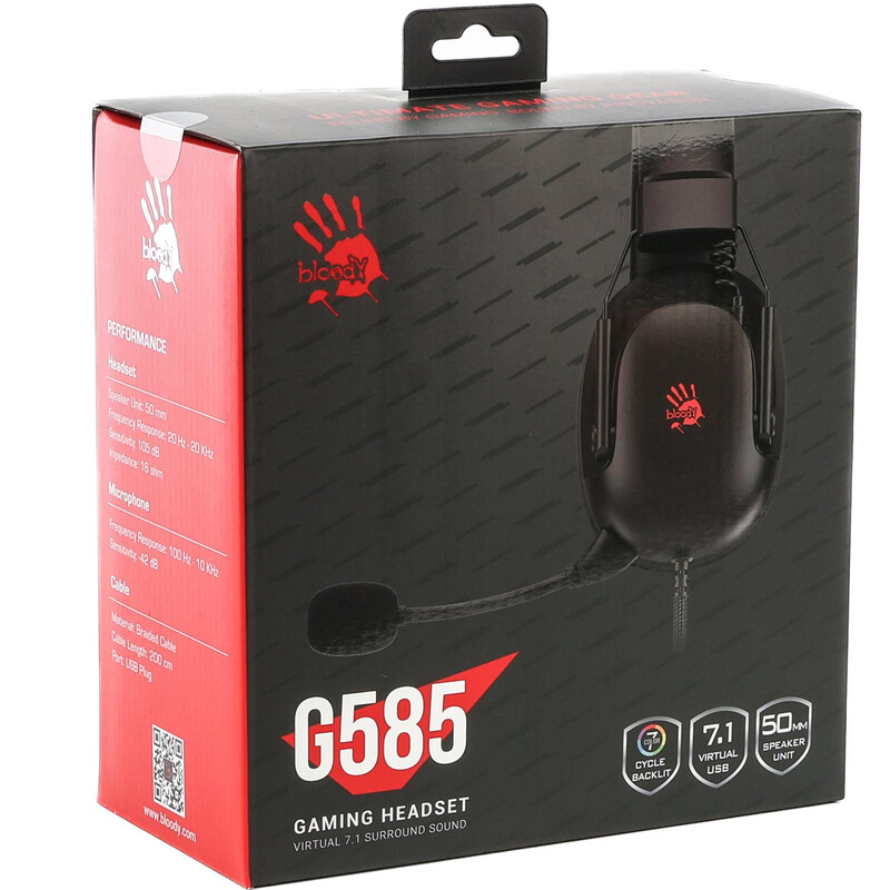 Гарнитура Bloody G585 Black