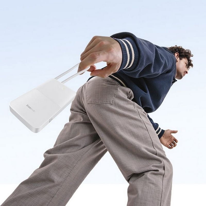 Універсальна мобільна батарея Baseus EnerFill FC51 Bipow 2 Pro 20000mAh 22.5W White (E0027700)