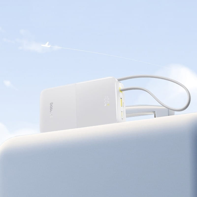 Універсальна мобільна батарея Baseus EnerFill FC51 Bipow 2 Pro 20000mAh 22.5W White (E0027700)