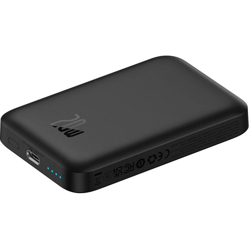 Универсальная мобильная батарея Baseus Magnetic Mini Air 6000mAh 20W Black (P10059002113-00)