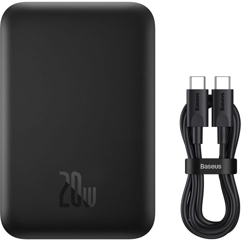 Универсальная мобильная батарея Baseus Magnetic Mini Air 6000mAh 20W Black (P10059002113-00)