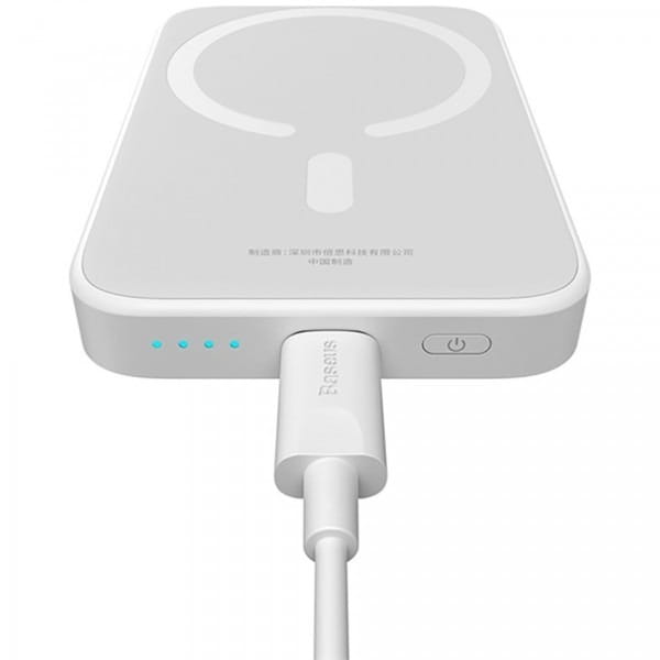 Универсальная мобильная батарея Baseus Magnetic Mini Air 6000mAh 20W White (6932172641429)