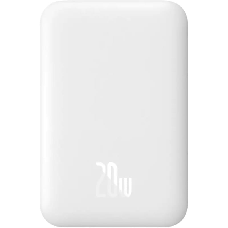 Универсальная мобильная батарея Baseus Magnetic Mini Air 6000mAh 20W White (6932172641429)