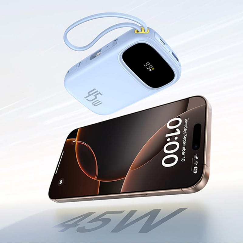 Универсальная мобильная батарея Baseus EnerFill FC31 Qpow 3 20000mAh 45W Blue (E0028D03)