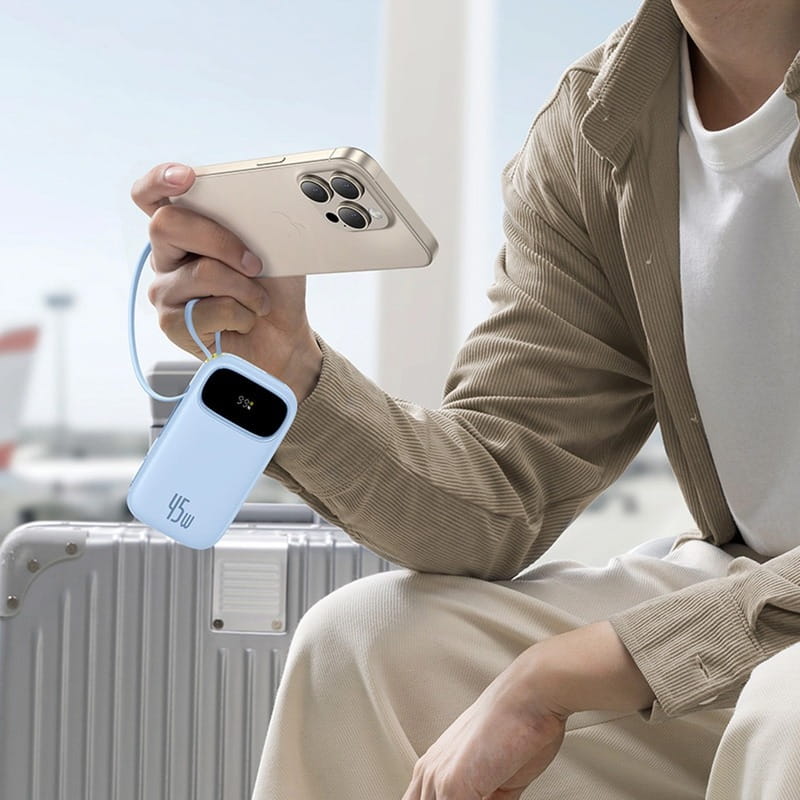 Универсальная мобильная батарея Baseus EnerFill FC31 Qpow 3 20000mAh 45W Blue (E0028D03)