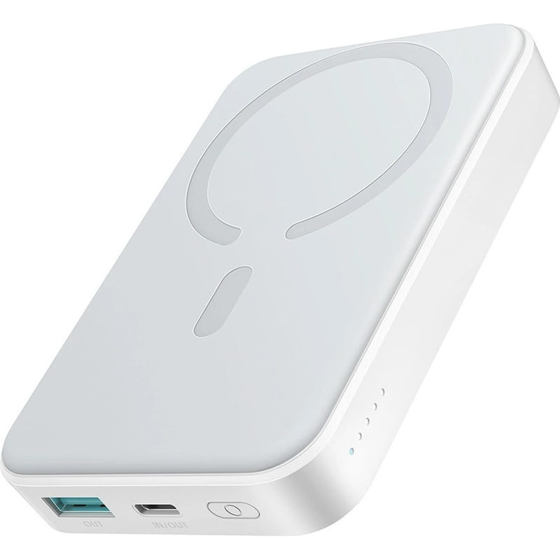 Універсальна мобільна батарея Joyroom Magnetic Wireless JR-W020 10000mAh 20W White (6941237119698)