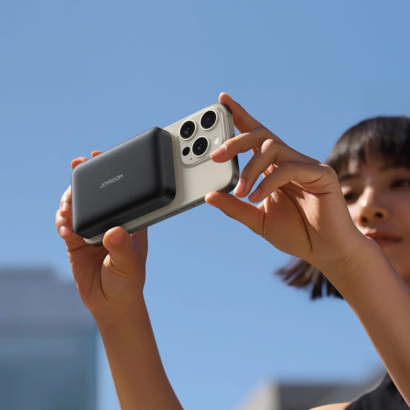 Универсальная мобильная батарея Joyroom Magnetic Wireless JR-W020 10000mAh 20W Black (6941237118455)