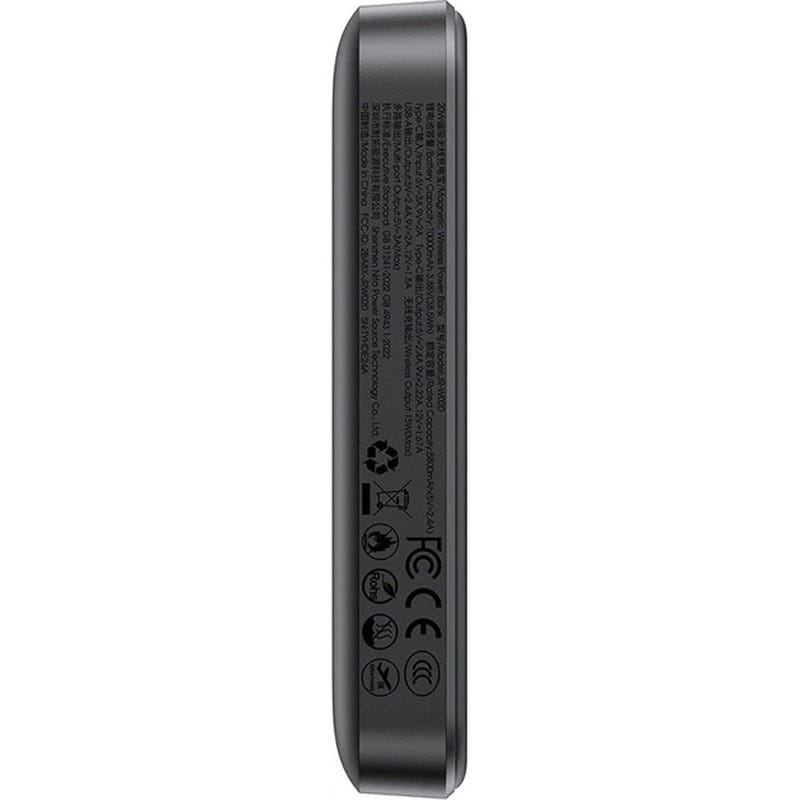 Универсальная мобильная батарея Joyroom Magnetic Wireless JR-W020 10000mAh 20W Black (6941237118455)