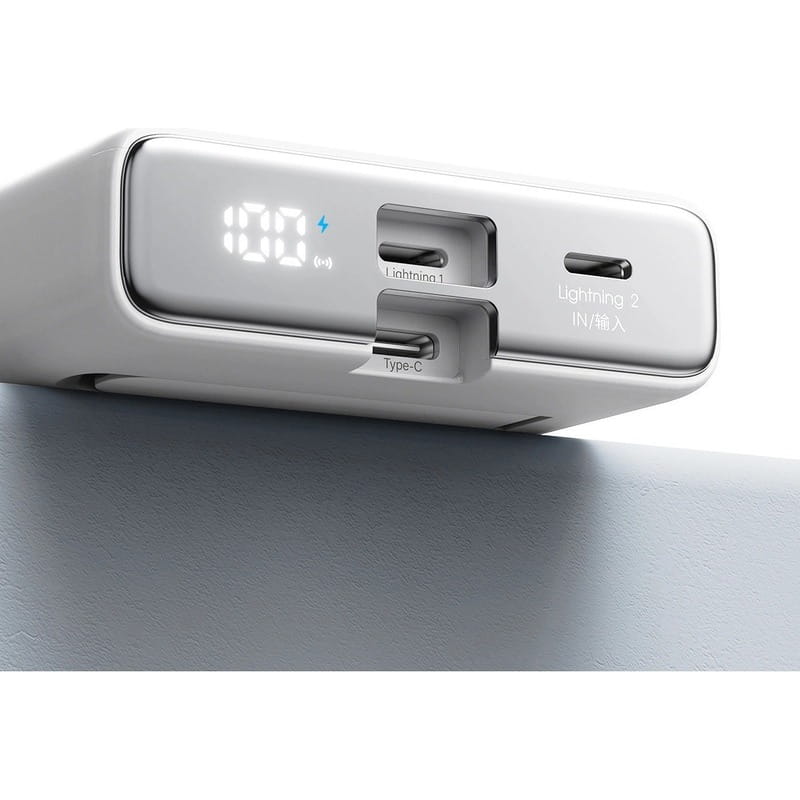 Універсальна мобільна батарея Joyroom Magnetic Wireless JR-PBM01 10000mAh 20W White (6941237112545)