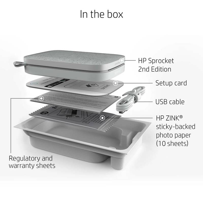 Принтер миттєвого друку HP Sprocket White (HPISPW)