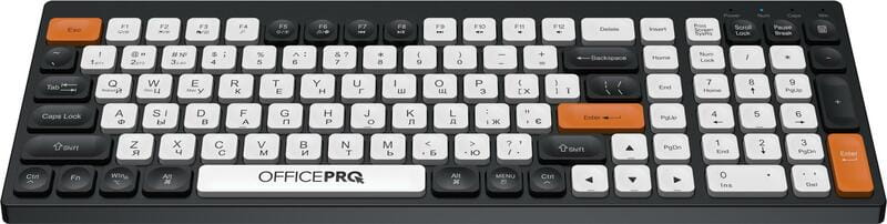 Клавіатура бездротова OfficePro SK985BO Bluetooth Black/White