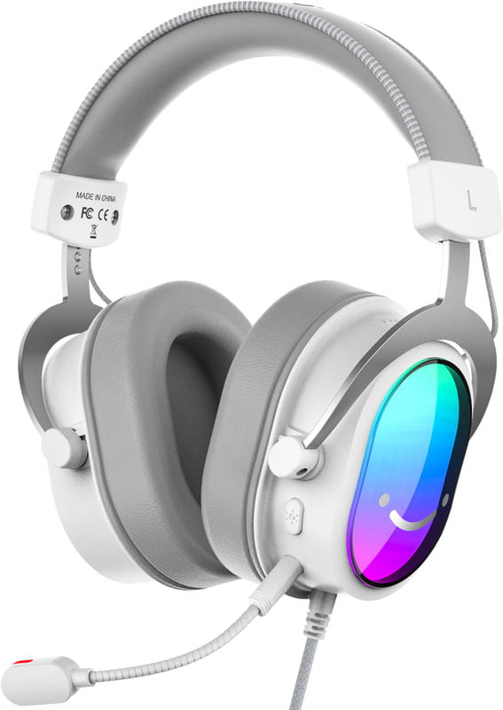 Гарнітура Fifine H16W 7.1 White RGB