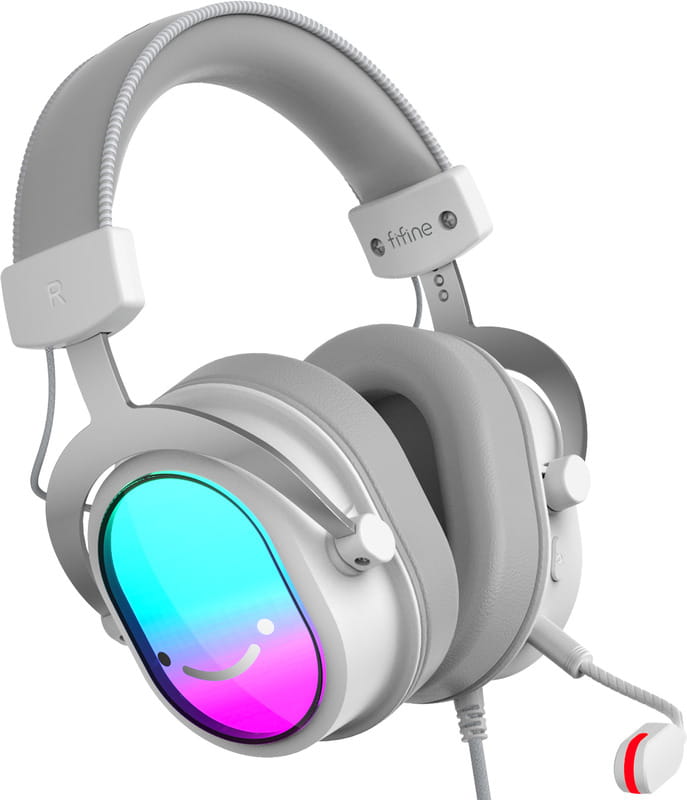 Гарнітура Fifine H16W 7.1 White RGB