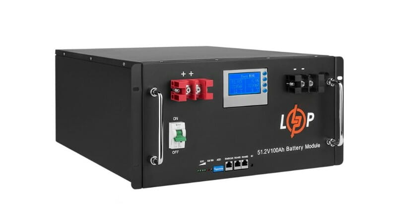 Акумуляторна батарея LogicPower 48V 100 AH (5120Wh) LCD Smart (BMS 100A/100А) LiFePO4
