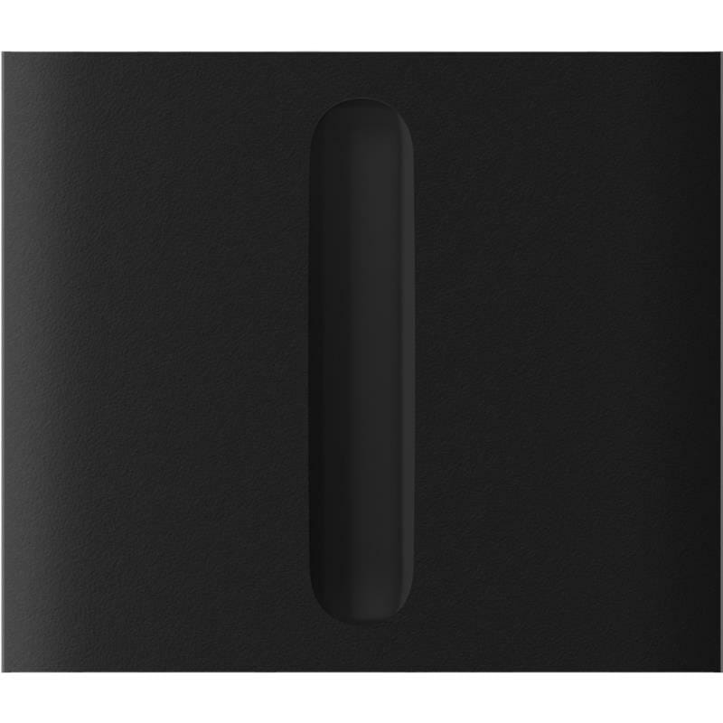 Кнопка центральная для одноклавишного вертикального выключателя димера Ajax CenterButton Dimmer Vertical 1-gang 2-way Black