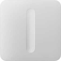 Кнопка для одноклавішного вимикача димера Ajax SoloButton Dimmer (1-gang/2-way) White