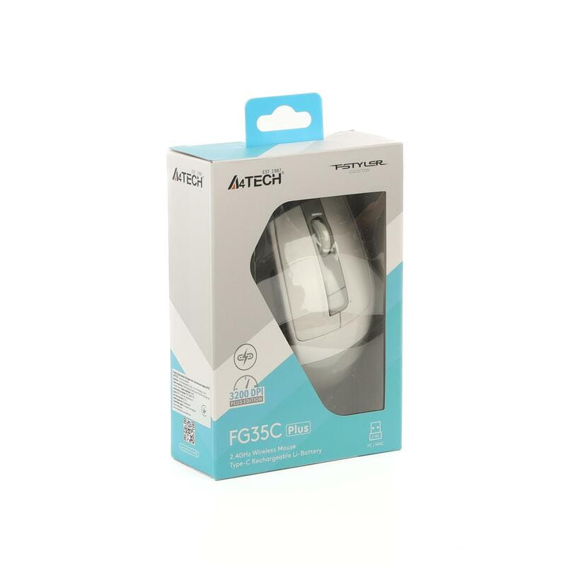 Мышь беспроводная A4Tech Fstyler FG35C Plus White
