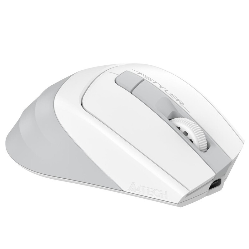 Мышь беспроводная A4Tech Fstyler FG35CS Plus White