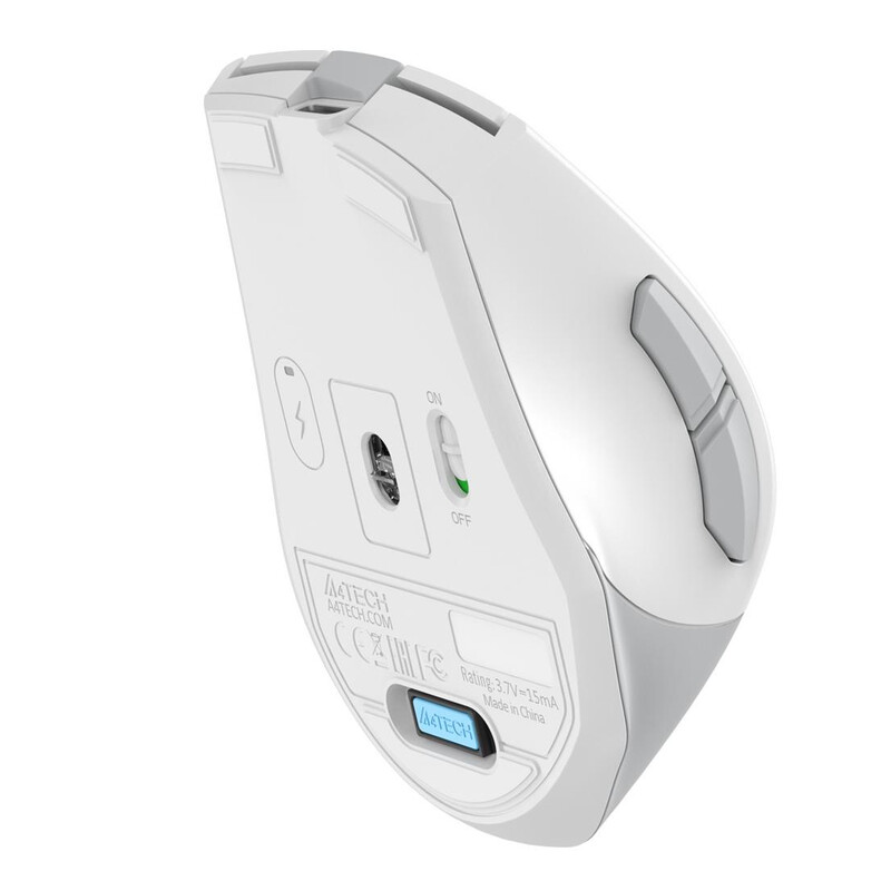 Мышь беспроводная A4Tech Fstyler FG35CS Plus White
