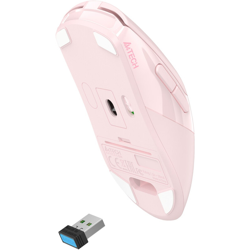 Мышь беспроводная A4Tech Fstyler FG50 Plus Pink