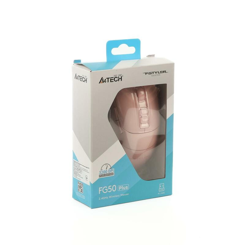 Миша бездротова A4Tech Fstyler FG50 Plus Pink