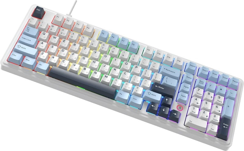 Клавіатура Ajazz AK980 Max Magnetic Switch Blue/White/Dark Blue (AK980-MAX-M-BWDB)