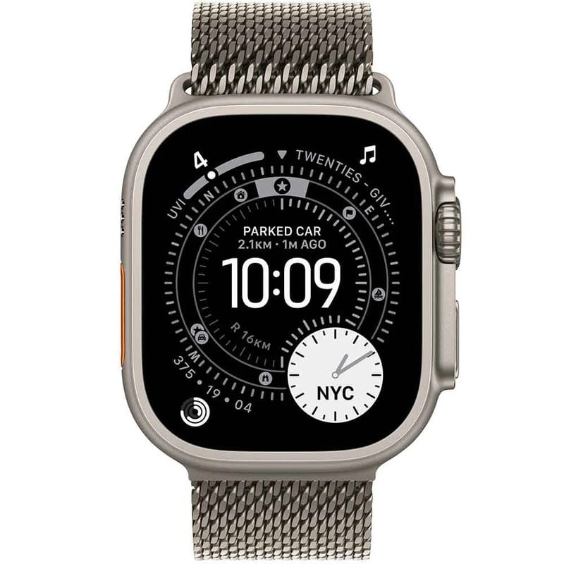 Смарт-годинник Apple Watch Ultra 3 GPS + Cellular 49mm Natural Titanium Case with Natural Titanium Milanese Loop - Small (MEWW4QP/A)