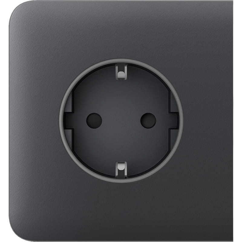 Боковая панель для встроенной розетки Ajax SideCover for Outlet Basic [type F] Graphite