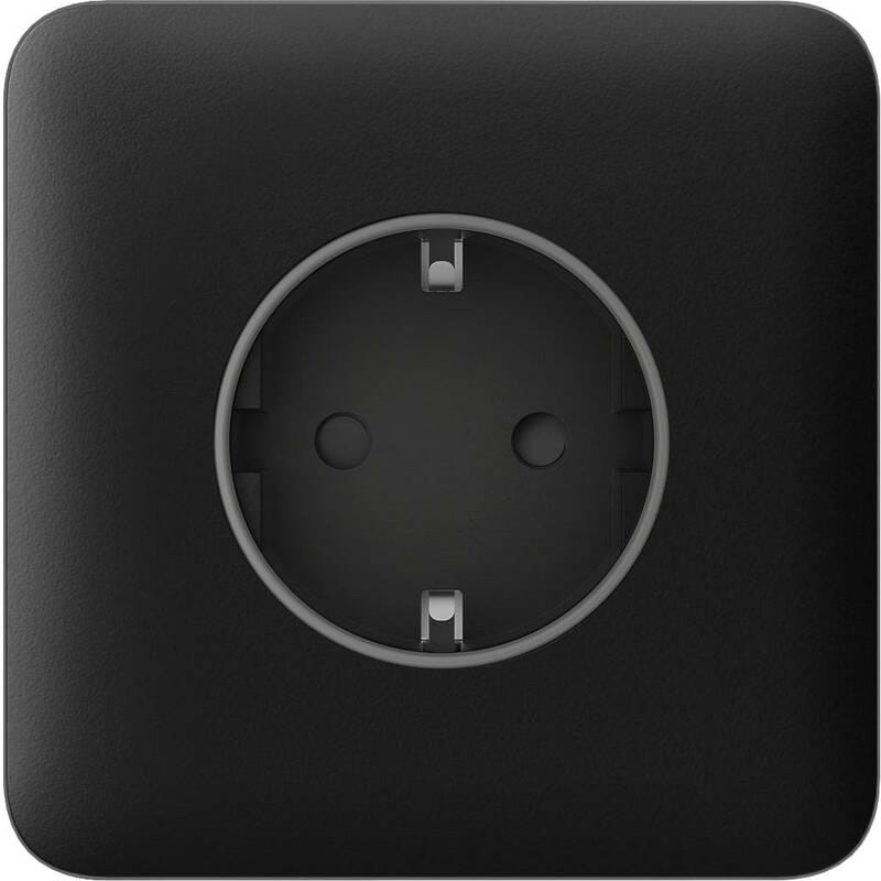 Передня панель для вбудованої розетки Ajax SoloCover for Outlet Basic Black