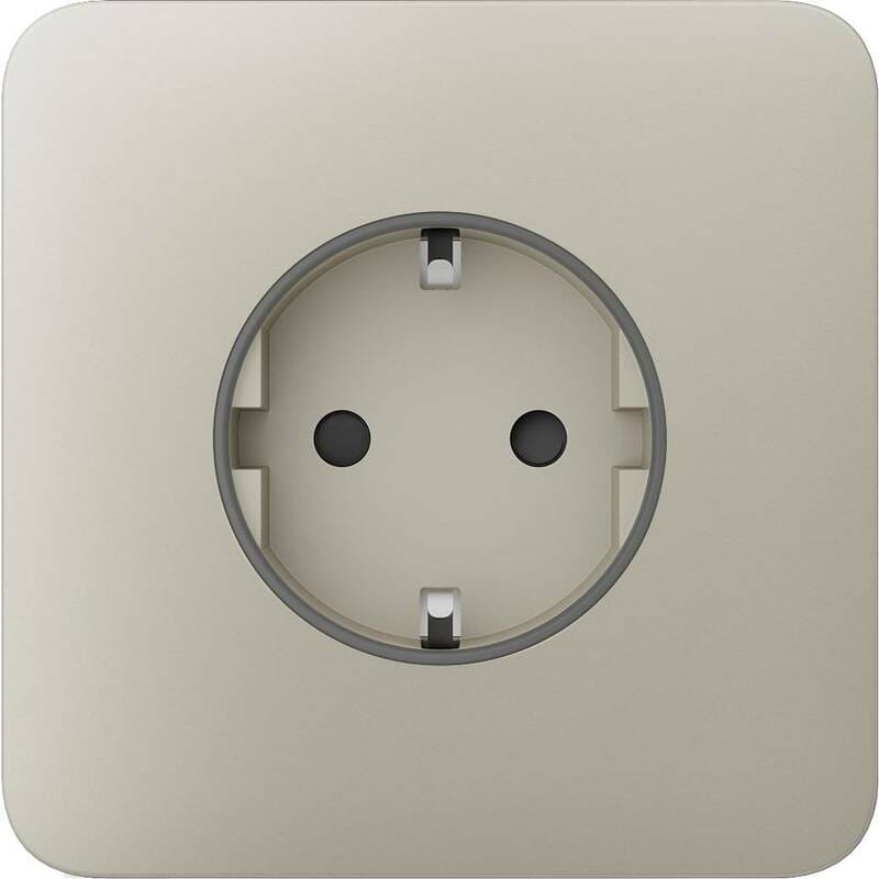 Передня панель для вбудованої розетки Ajax SoloCover for Outlet Basic Ivory