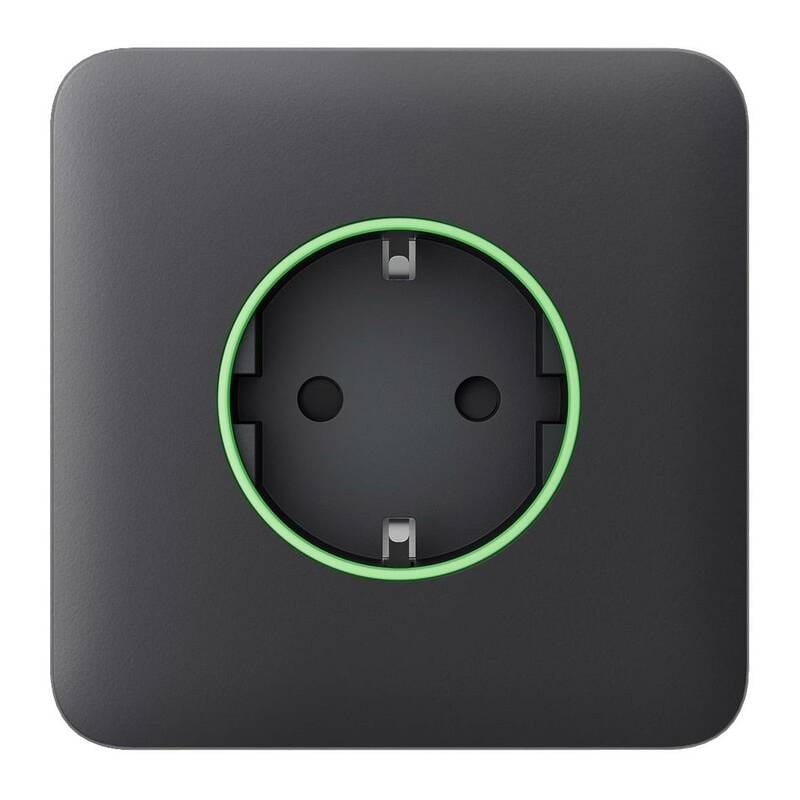 Передняя панель для встроенной розетки Ajax SoloCover for Outlet Smart Jeweler Graphite