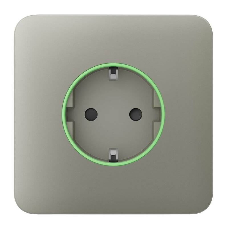 Передняя панель для встроенной розетки Ajax SoloCover for Outlet Smart Jeweler Olive