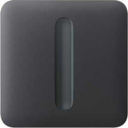 Кнопка для одноклавишного выключателя димера Ajax SoloButton Dimmer 1-gang 2-way for LightSwitch, Jeweler Graphite