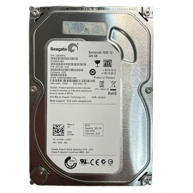 Накопичувач HDD SATA  320GB Seagate BarraCuda 7200rpm 16MB (ST3320413AS)_Refurbished