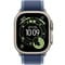Фото - Смарт-годинник Apple Watch Ultra 3 GPS + Cellular 49mm Natural Titanium Case with Blue/Bright Blue Trail Loop - M/L (MEWU4QP/A) | click.ua
