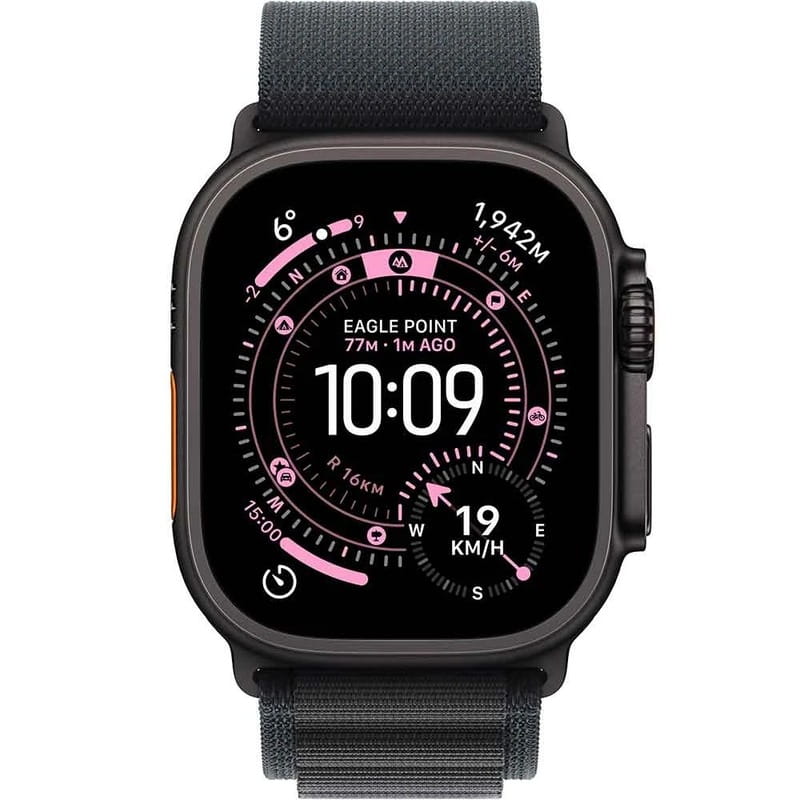 Смарт-годинник Apple Watch Ultra 3 GPS + Cellular 49mm Black Titanium Case with Black Alpine Loop - Large (MF0X4QP/A)